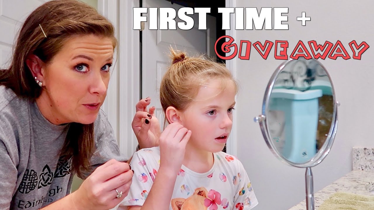 Changing my Earrings for the FIRST TIME! + GIVEAWAY