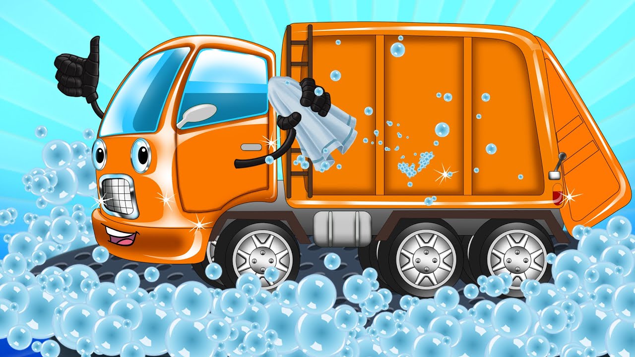 Garbage Truck Car Wash Gaming For Kids, Children , Babies and