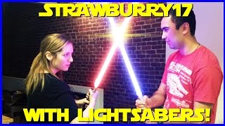 Strawburry17 With Lightsabers! BTS Vlog