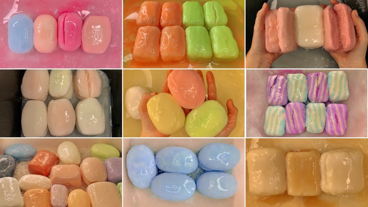 ASMR / Compilation November / Soaked Soap | АСМР /  Подборка / Размокшее Мыло #asmr #asmrsoap