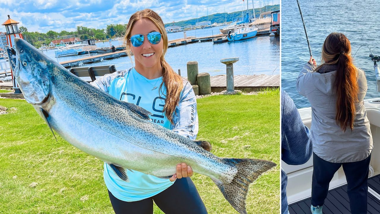 Catching EPIC Salmon on Lake Michigan! YouTube
