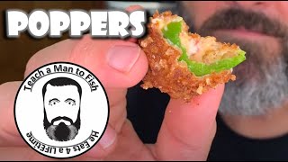 🔵 Breaded & Deep Fried Jalapeño Popper Recipe | Harvest Jalapenos from Garden | Better than Frozen