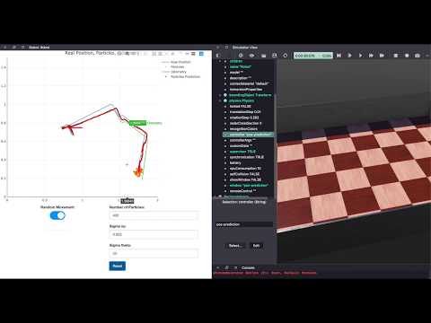 Robot Positioning: Particles Filter + Webots