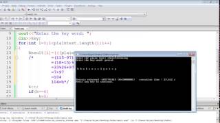 Vigenère Cipher encryption c++ program