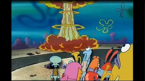 spongebob characters exploding for 2 minutes straight