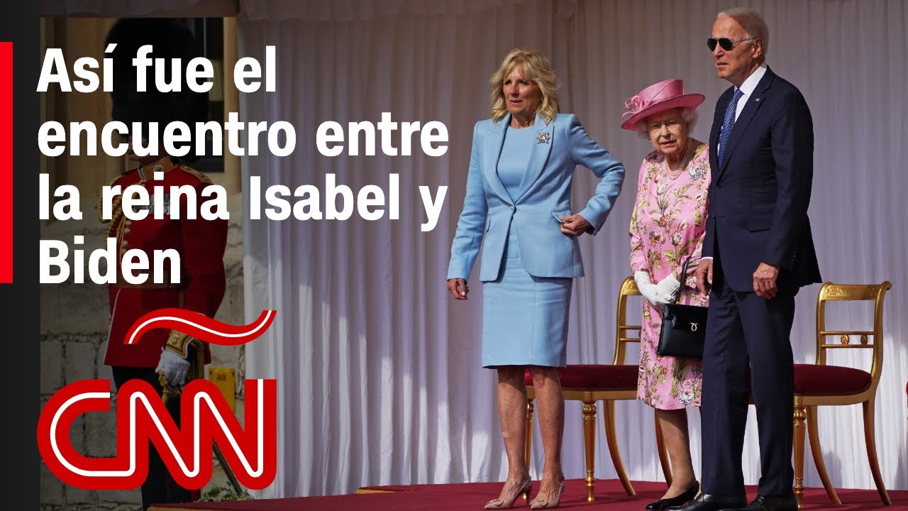 Mira como la reina isabel II recibió a Joe Biden en el castillo de Windsor