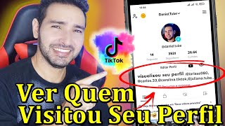 Como Ver Quem Visitou seu Perfil No TikTok Nova Atualização