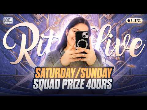 | BGMI LIVE CUSTOM ROOM WID CASH 400RS 200RS 100RS 50RS PRIZE | #girlgamer #bgmilive #bgmi