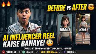 🔥 AI Influencer Reel Kaise Banaye 😳 | Full Step-by-Step Tutorial (FREE)