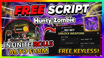 Hunty Zombie Script *NO KEY* - NEW UPDATE, AUTOFARM, UNLOCK ALL & More!