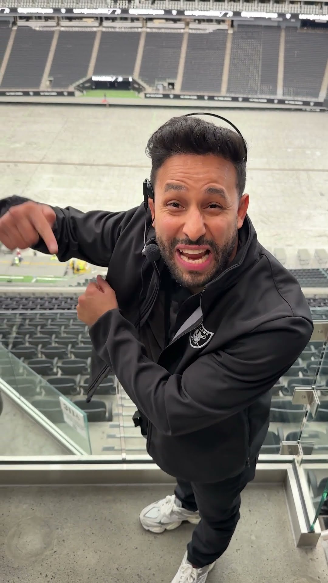 Fake tour guide sneaks into Raiders stadium!! ? @Anwar