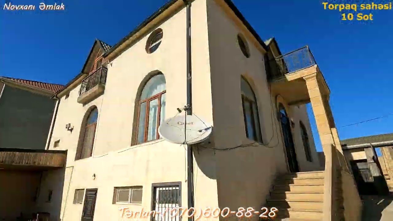 💥Təcili Əlimyandı Qiymət!185.000 AZN\Novxanıda Hündür ərazidə 10 sotda 2 mərtəbə bağ evi.