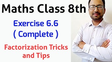 Ex 6.6 Class 8 Math PTB - Unit 6 Exercise 6.6 Chapter 6 I How to Factorize II Class 8th Mathematics.