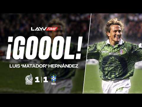 ¡Gol del Matador Hernández! | ¡Revienta el Banorte! | México 1 - 1 Brasil Leyendas | Layvtime