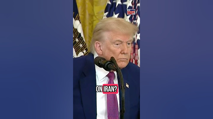 President Donald Trump was asked about if an Israeli strike on Iran is "imminent"