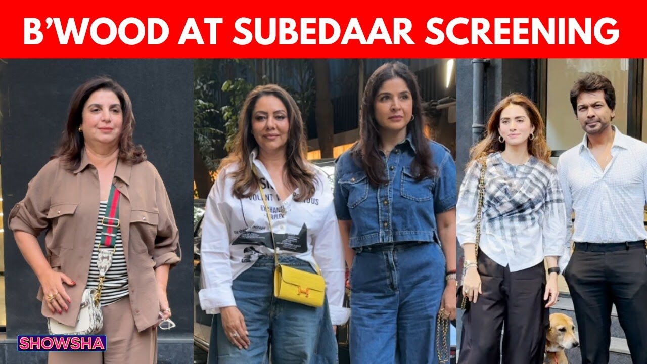 Gauri Khan, Farah Khan, Maheep Kapoor & Nikhil Dwivedi Attend ‘Subedaar’ Screening | WATCH