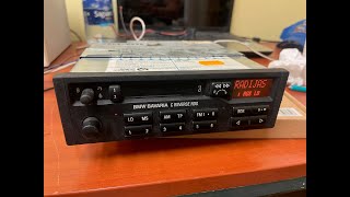 BMW Car Stereo Bavaria C Reverse RDS Blaupunkt 7641836340 Cassette Radio Test video