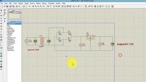 How to Convert AC 220v to DC 12v Simulation in Proteus