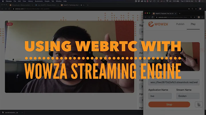 Using WebRTC with Wowza Streaming Engine