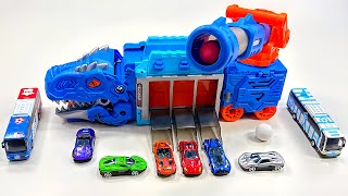 Unboxing Multi-functional Dinosaur Truck, 3D Police car,remote control RC city bus ASMR |Review Toys