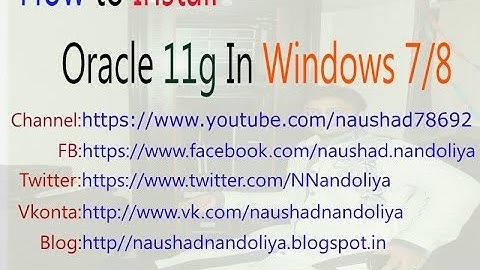 How to Install Oracle in Windows PC