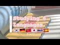 Studying multiple languages at the same time | book recommendation|  study vlog|