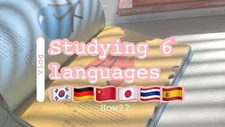 Studying multiple languages at the same time | book recommendation| study vlog|