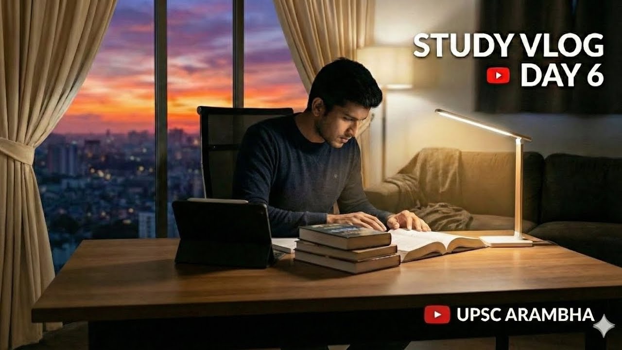📚Study Day vlog 6 । Aaj 5 hour's plus study । Aarambh upsc । - YouTube