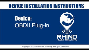 OBD Installation Video