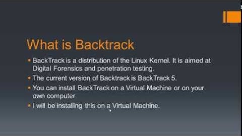 BackTrack 5  Installing BackTrack 5 R3