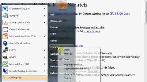 SE320 Tutorial 1 - Installing Java, Eclipse and Slick