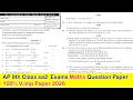 Ap 9th Class SA-2 Exams Maths 💯💯 V.imp Paper 2026 | ap 9th sa2 English paper