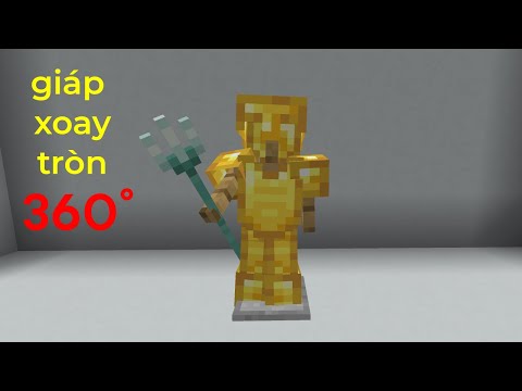 Video Minecraft pe : cách làm giá để giáp xoay tròn bằng... - youtube