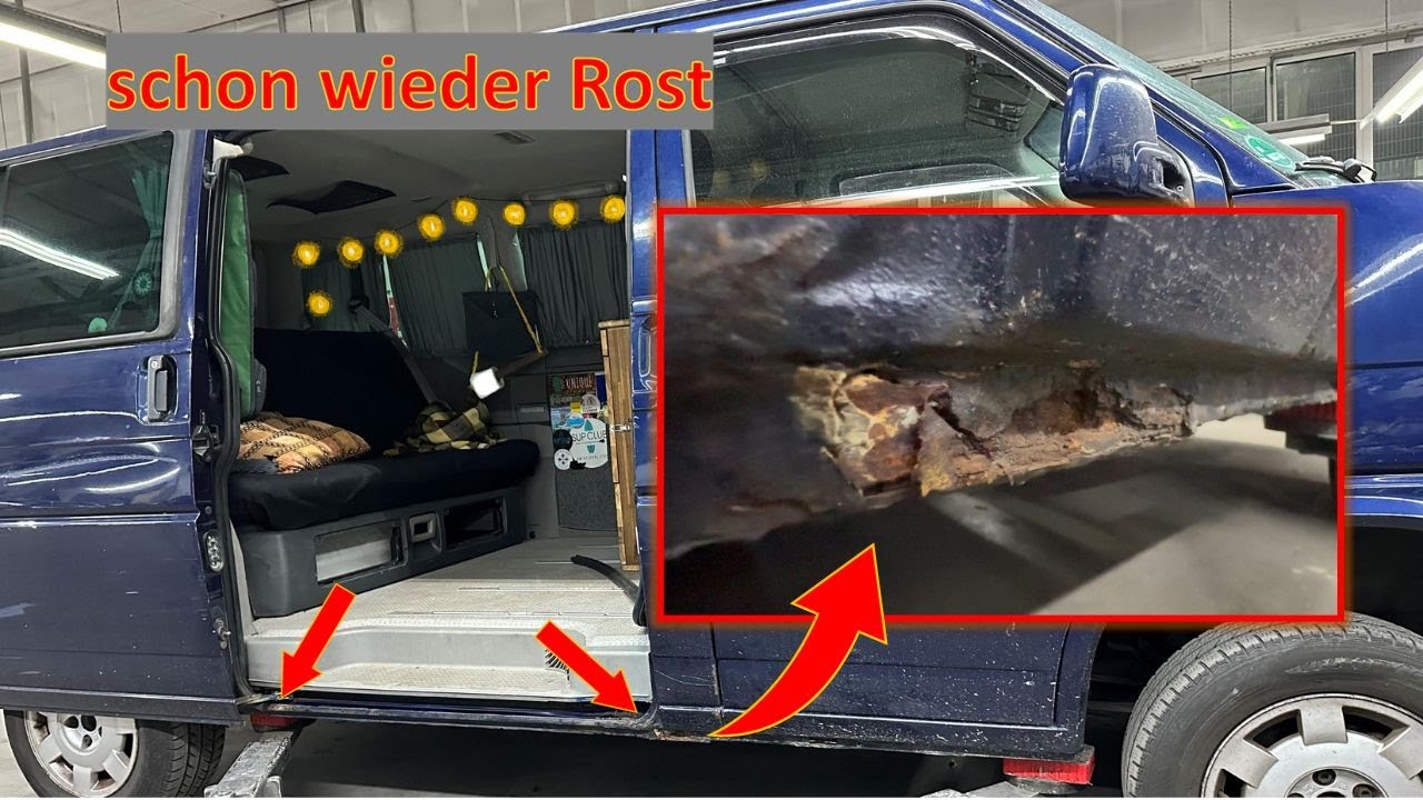 VWT4 Außenschweller an der Schiebetür reparieren/Repair VWT4 outer sill on the sliding door