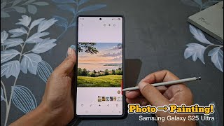 How to Turn Photos into Watercolor Art with S Pen | Samsung Galaxy S25 Ultra