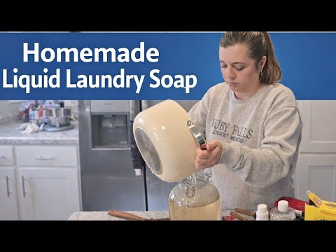 DIY Liquid Laundry Soap No Grating Bar Soap