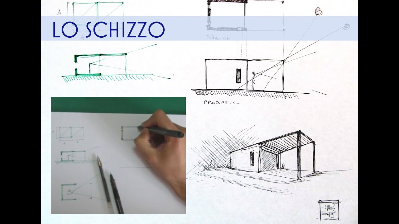 Vettoriale - Uno Schizzo Di Una Casa Moderna. Sketch Della Villetta In  Campagna. Disegno Rapido Di Una Casa Image 63253731.