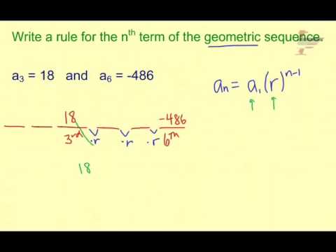 Ch. 12 Write Rule Geometric (no a1 o r - shortcut)