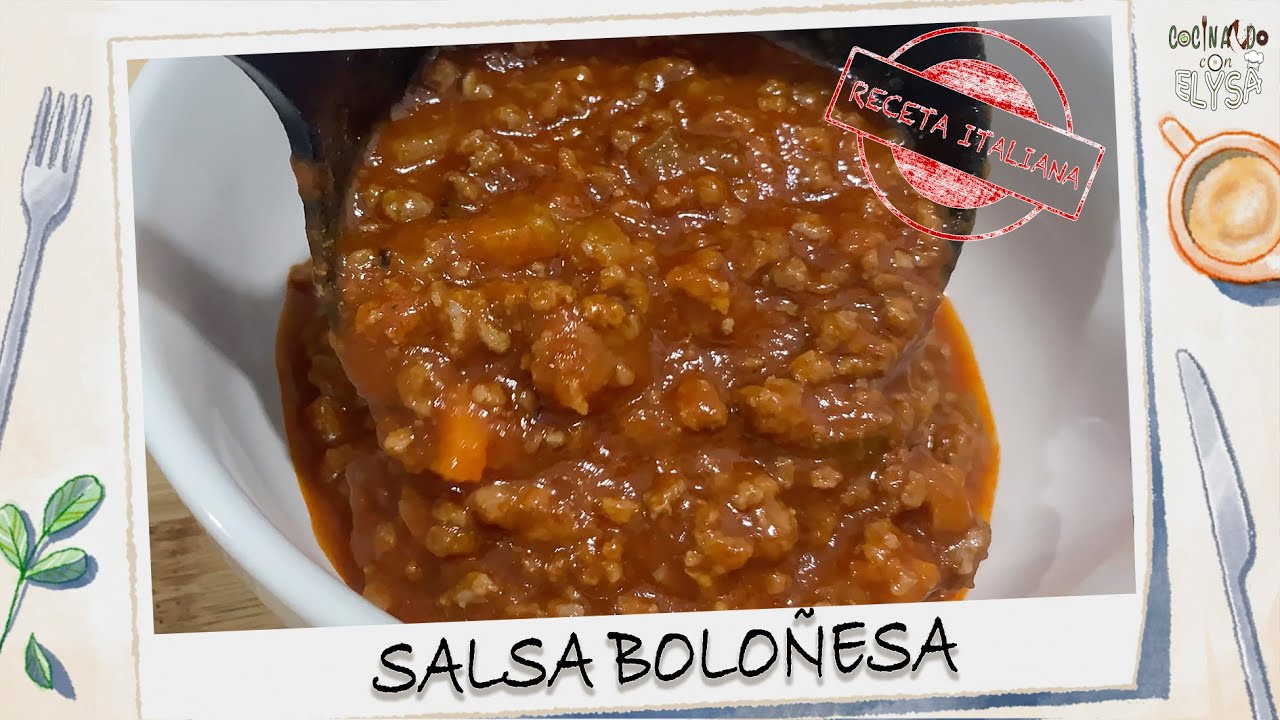 SALSA BOLOÑESA ITALIANA ORIGINAL super facil Ragu alla bolognese receta