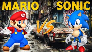 Mario vs Sonic Showdown (Nintendo vs Sega)- Who Will Win?..👀 #mario #sonic #viral #funny #showdown