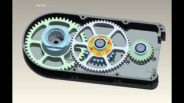 Gear Mechanism - Pro/E Wildfire | Creo