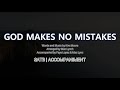 God makes no mistakes  satb  piano