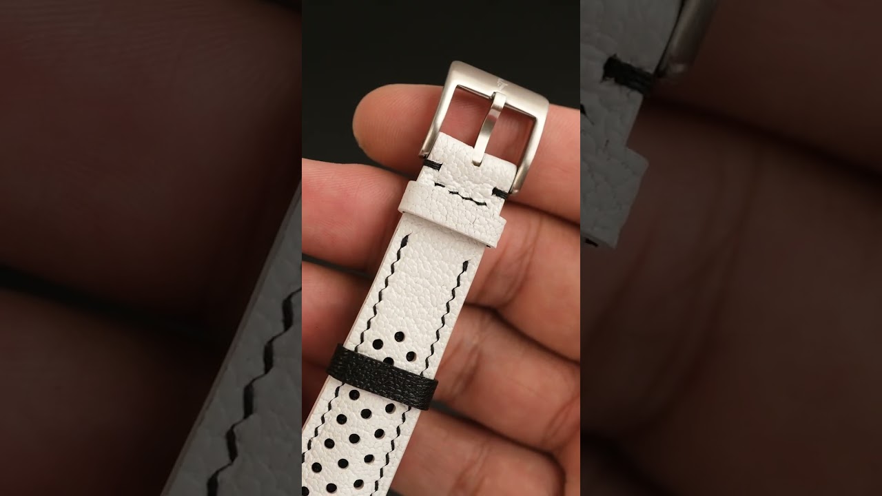 White Sully Rally Strap for Moonswatch Moonphase White | Watch