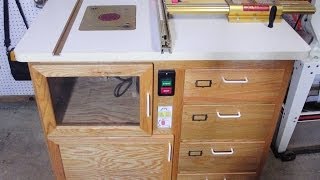 This is a review of my Router Super Station. It includes a Milwaukee 3 1/2hp router, a Woodpecker Unilift, and an Incra LS Positioner 