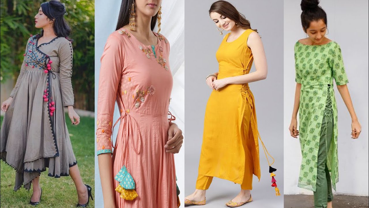 Like to look stylish in Side Tie Up Kurti?, Side Tie Up Style Kurtis ...