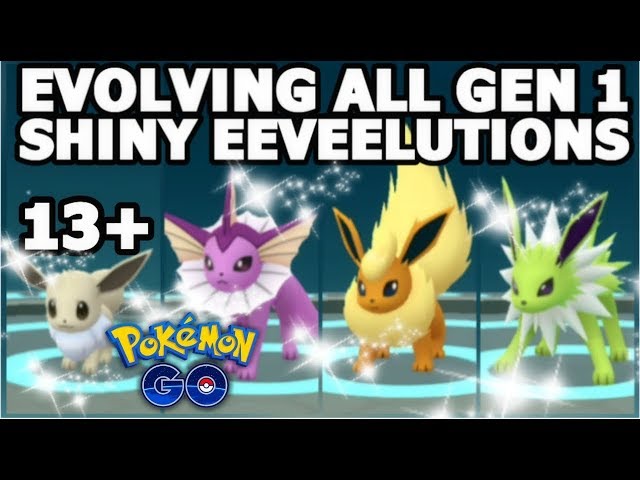 All the Shiny Eeveelutions! - Pokémemes - Pokémon, Pokémon GO