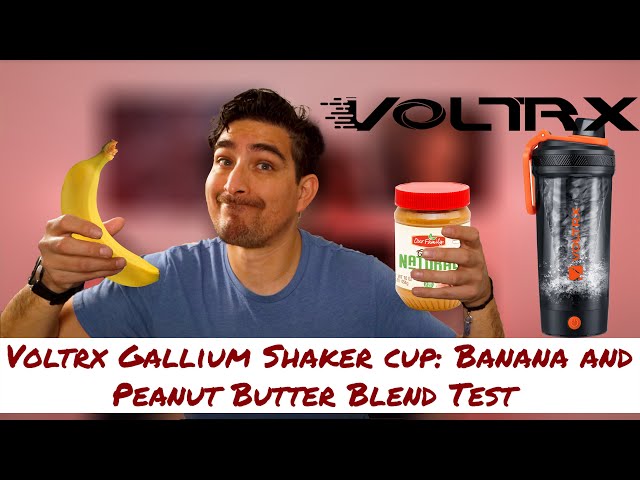 VOLTRX Shaker Bottle, Gallium USB C Rechargeable Electric Protein