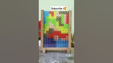 FUN TETRIS PUZZLE BLOCKS #asmr #satisfying #tetris #games #colorful #tetrisgame #puzzle #fun