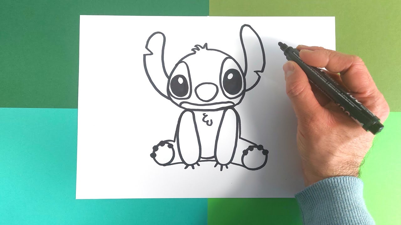 Comment dessiner Stitch ? - YouTube