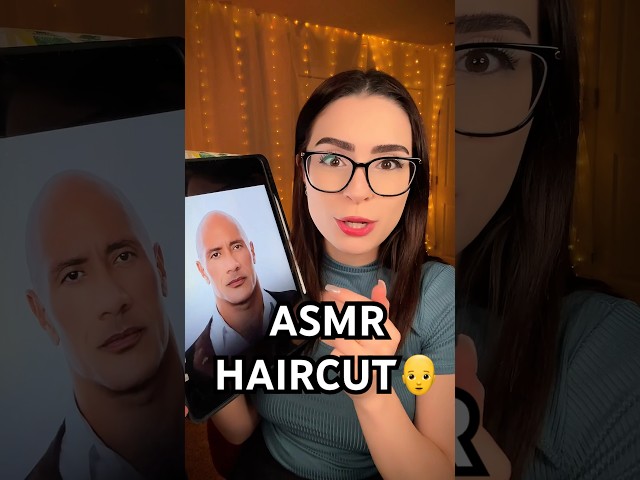 ASMR HAIRCUT 🧑‍🦲 going bald #asmr #relax #haircut